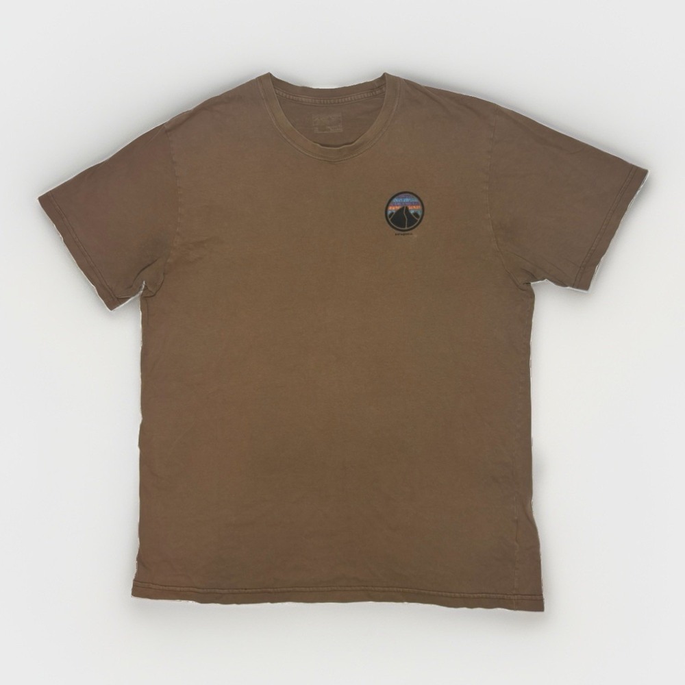 Patagonia Men's XL Brown Built To Endure Graphic T-Shirt 1973 Outdoor